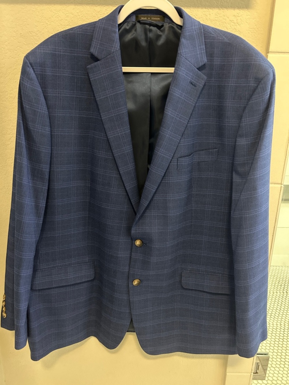 Chaps Blue Windowpane Sport Coat
